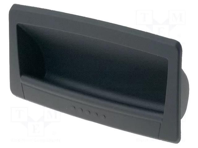 Holder; technopolymer PA; black; L: 50mm; W: 90mm; F2: 0.5kN; D: 17mm ELESA+GANTER EPR.90-PF-C1