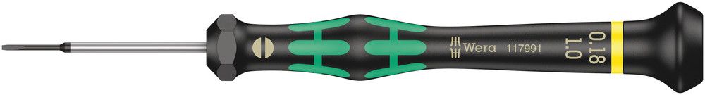 2035 Screwdriver for slotted screws for electronic applications, 0.18x1.0x40, Wera 05117991001