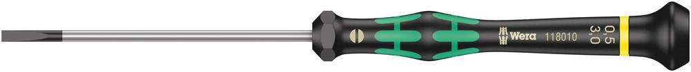 2035 Screwdriver for slotted screws for electronic applications, 0.50x3.0x80, Wera 05118010001