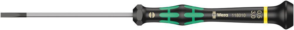 2035 Screwdriver for slotted screws for electronic applications, 0.50x3.0x80, Wera 05118010001