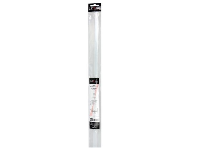 LED profilio komplektas, 2m, paviršinis, baltas, su baltu dangteliu, laikikliais ir aklėmis 203624 5905378203624