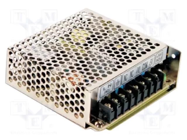 Power supply: switching; for building in,modular; 53.4W; 5VDC MEAN WELL RQ-50D