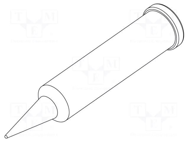 Tip; conical; 0.4mm; for  soldering iron,for soldering station ERSA ERSA-0102PDLF04