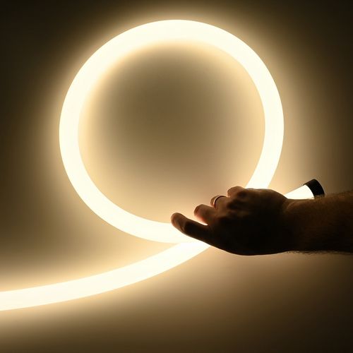 LED juosta NEON FLEX 360 24Vdc, 14W/m, 1000lm/m, 4000K, D25 mm, 3m ritė, IP67 NF-D25-24V-NW