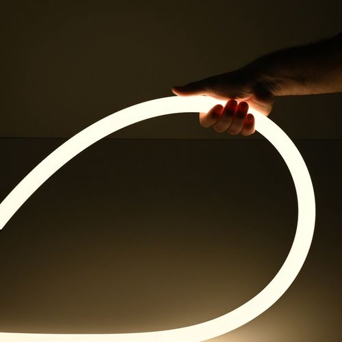 LED juosta NEON FLEX 360 24Vdc, 14W/m, 1000lm/m, 4000K, D25 mm, 3m ritė, IP67 NF-D25-24V-NW