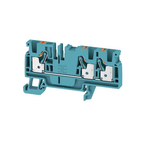 Feed-through terminal block, PUSH IN, 4 mm², 800 V, 32 A, Number of connections: 3 Weidmuller 2051280000 04050118411614