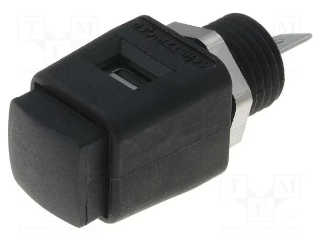 Laboratory clamp; black; 70VDC; 16A; screw,spring clamp; nickel SCHÜTZINGER ESD498-SW