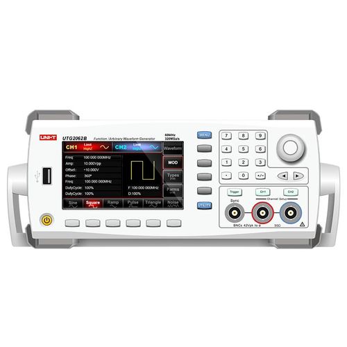 Funkcinis ir laisvos formos signalų generatorius, išplėstinės funkcijos, 60MHz; 2 kanalai, 16bit, 320 MSa/s,  UNI-T UTG2062B 6935750520628