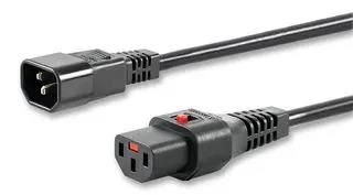 LEAD, LOCKING, IEC PLUG, 2M, BLK 812285-SF