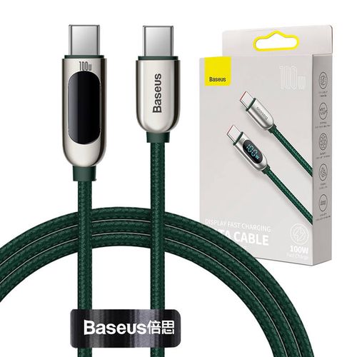 Baseus Display Cable USB-C to USB-C 100W 1m (green), Baseus CATSK-B06
