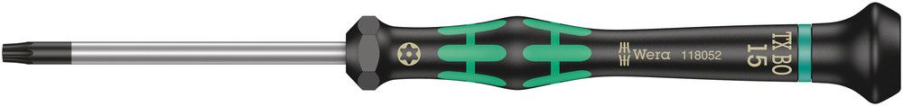2067 TORX® BO Screwdriver for tamper-proof TORX® screws for electronic applications, TX 15x60, Wera 05118052001