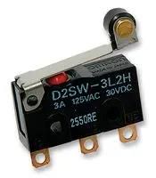 MICROSWITCH, SPDT, 0.1A, SIM ROLLER D2SW-01L2H