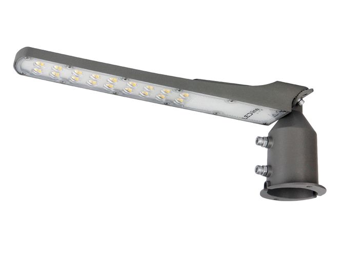 Street luminaire with twilight sensor LED 230V 50W 5 000lm, 140° x 70° 4000K, grey, FLAMINGO, IP65, IK08 206977 5905378206977