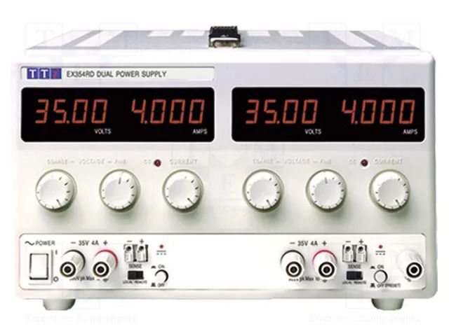 Power supply: laboratory; switching,multi-channel; 0÷35VDC; 0÷4A AIM-TTI EX354RD