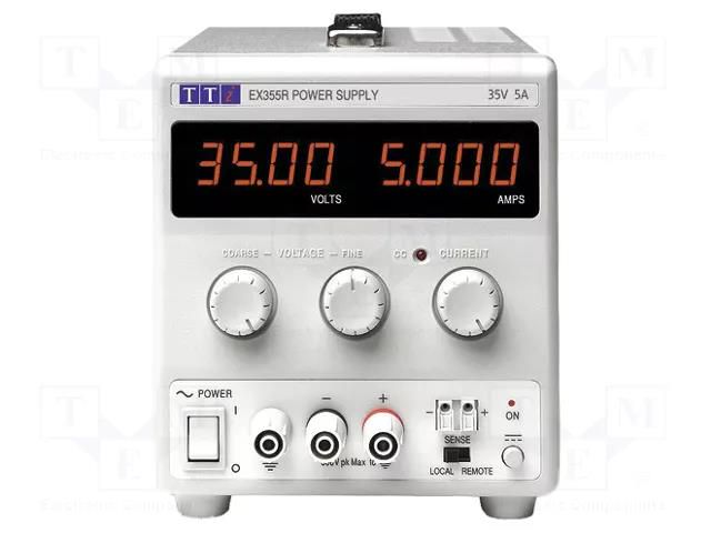 Power supply: laboratory; switching,single-channel; 0÷35VDC AIM-TTI EX355R