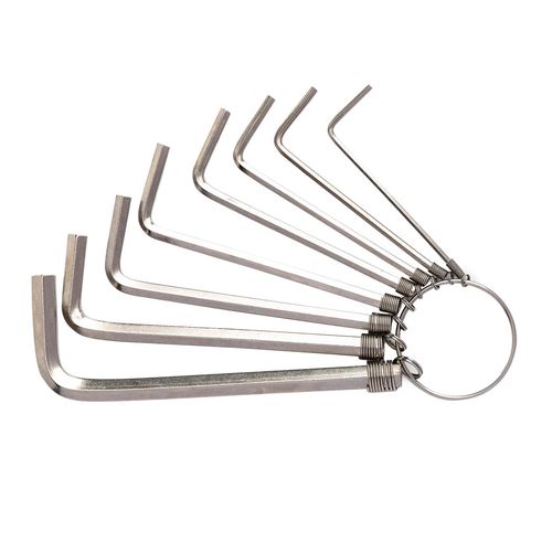 Hex Key Sets 1.5-6mm Deli Tools EDL3080 (silver), Deli Tools EDL3080