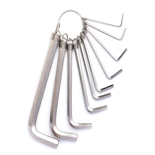 Hex Key Sets 1.5-10mm Deli Tools EDL3100 (silver), Deli Tools EDL3100