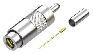 RF COAXIAL, 1.0/2.3 DIN, STR JACK, 75OHM DIN7A-PP-C-GF-ST-CA6