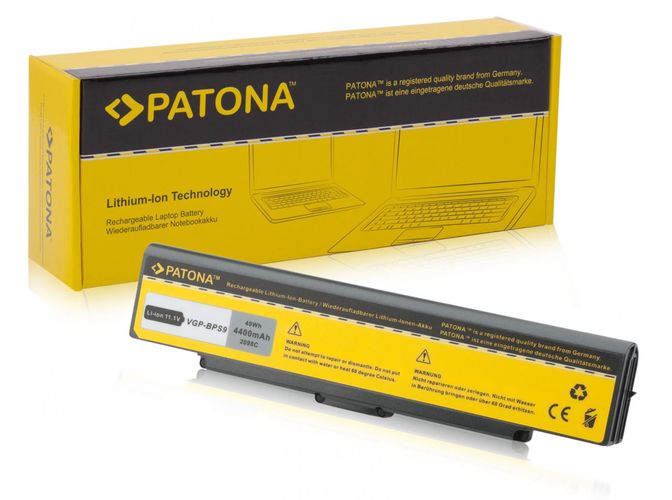 Battery f. Sony VAIO VGP-BPS9B VGP-BPS9 VGP-BPS9A VGP-BPL9, PATONA 2098 4260155913143