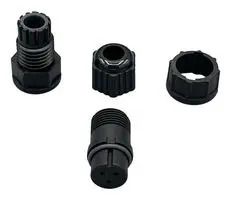 CIRCULAR CABLE KIT, RCPT, 3POS, SOLDER 868-03B-203KIT.