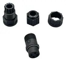 CIRCULAR CABLE KIT, RCPT, 4POS, SOLDER 868-04A-203KIT.