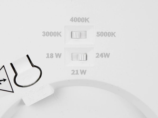 LED panelė universali EASY FLEX 18-21-24W CCT 2110lm, apvali balta 210004