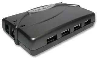 HUB, 4 PORT, USB2.0, EXTERNAL, UK PLUG NLUSB2-222