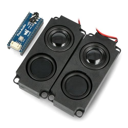 Audio expansion + 2x speaker 5W for Raspberry Pi Pico - Waveshare 20167 WSR-20096 5904422351847