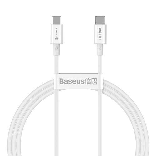 Baseus Superior Series Cable USB-C to USB-C, 100W, 1m (white), Baseus CATYS-B02