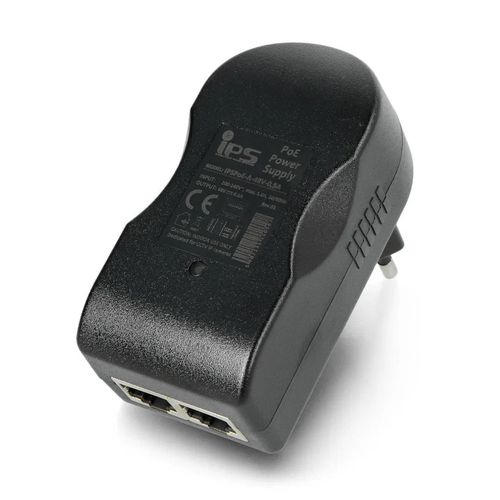 IPS PoE Slot Adapter - RJ45 - 48V / 0,5A / 24W - black WAK-20821 5902135150597