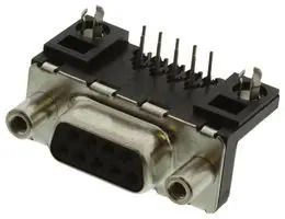 CONNECTOR, D SUB, JACK, 9WAY, R/A PCB D09S13A4GV00LF