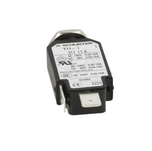 Circuit breaker; Urated: 240VAC; 48VDC; 11A; SPST; Poles: 1; screw T11-211-11