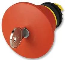 EM STOP KEY RLSE, NO LED, PALM, 45MM M22-PVS45P-MS1