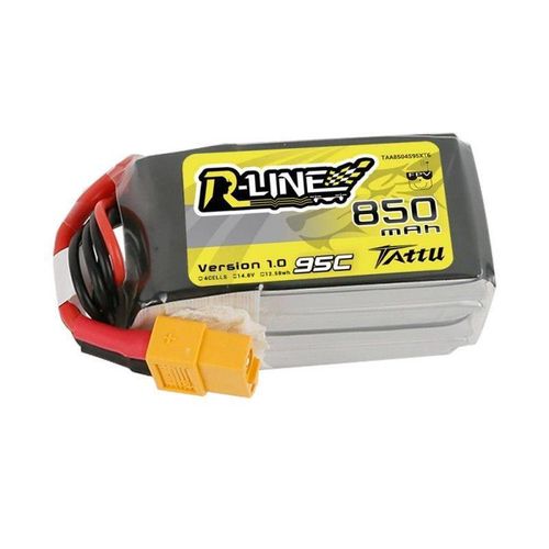 Battery Tattu R-Line 850mAh 14.8V 95C 4S1P, Tattu TAA8504S95XT6