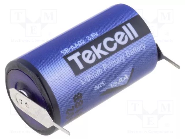 Battery: lithium; 1/2AA; 3.6V; 1200mAh; non-rechargeable; 1pcs. TEKCELL BAT-ER14250PCB1X1