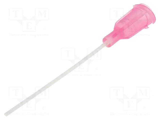 Needle: plastic flexible; 1.5"; Size: 20; straight; 0.58mm FISNAR FIS-20