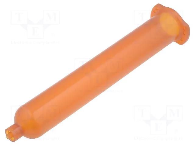 Syringe body; 55ml; amber; Luer Lock; for dispensers; QuantX FISNAR FIS-BARQX-55R-AMB