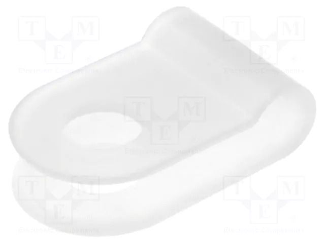 Fixing clamp; Cable P-clips; ØBundle : 3mm; polyamide; natural FIX&FASTEN FIX-CC-12