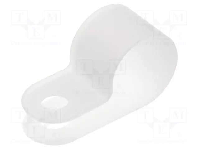 Fixing clamp; Cable P-clips; ØBundle : 11mm; polyamide; natural FIX&FASTEN FIX-CC-18