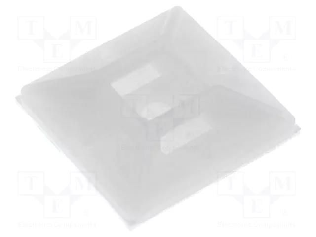Holder; screw,self-adhesive; polyamide; UL94V-2; natural; C: 6.2mm FIX&FASTEN FIX-CM-1