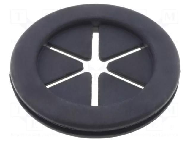 Grommet; with bulkhead; Ømount.hole: 28.5mm; Øhole: 25.5mm; rubber FIX&FASTEN FIX-DGB-26