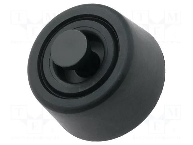 Quick mounting foot; black; polyetylene; A: 8mm; B: 20mm; C: 18mm DREMEC FIX-FR-117
