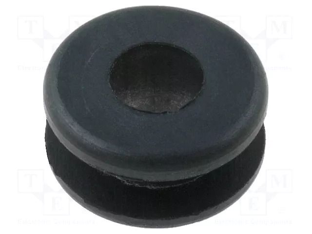 Grommet; Ømount.hole: 8.4mm; Øhole: 5.5mm; rubber; black FIX&FASTEN FIX-GR-18