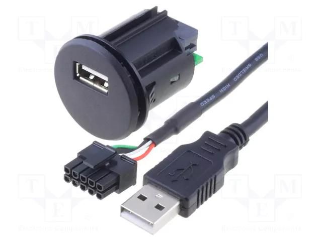Extender; USB A socket; 0.9m PER.PIC. C0005