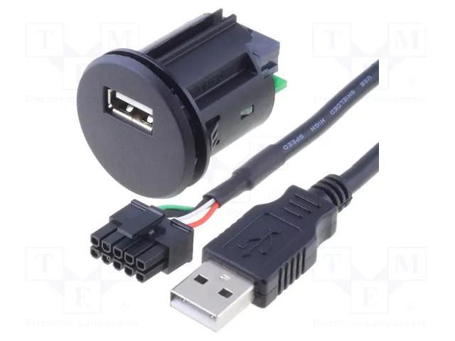 Extender; USB A socket; 0.9m PER.PIC. C0005
