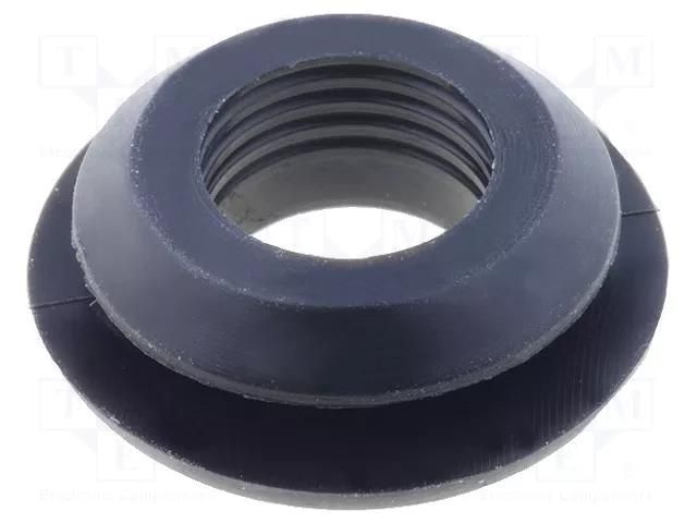 Grommet; Ømount.hole: 11.5mm; Øhole: 8.8mm; silicone; black FIX&FASTEN FIX-GR-75