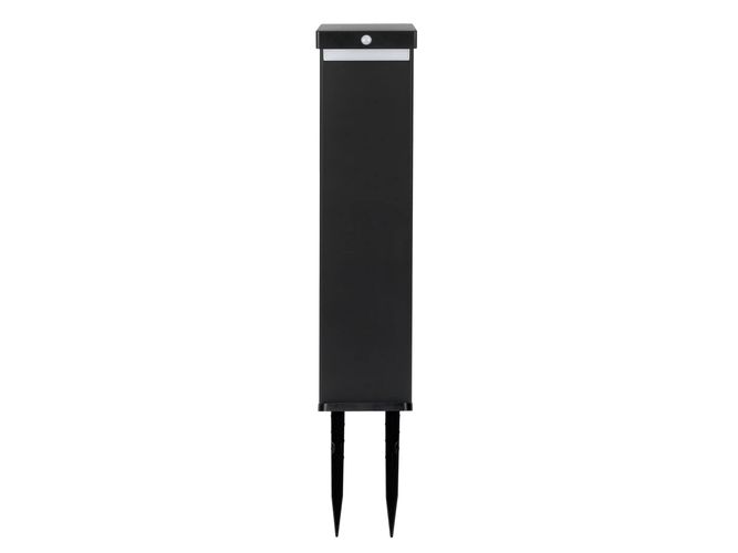 Lauko šviestuvas su saulės panele ir judesio jutikliu SUNTIS, įsmeigiamas, 220lm, 3000K, 2Ah, IP54, USB-C 218123 5905378218123