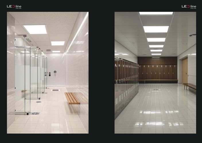 LED panelė 40W, 60x60cm, 4800lm, 120lm/W, 4000K, IP65 drėgnoms patalpoms 218598 5905378218598