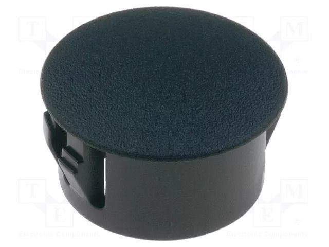 Stopper; H: 10.6mm; Flange dia: 18.7mm; Wall thick: 3.3mm; black FIX&FASTEN FIX-M16