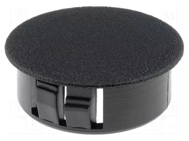 Stopper; H: 11mm; Flange dia: 28.4mm; Wall thick: 3.3mm; black FIX&FASTEN FIX-M25